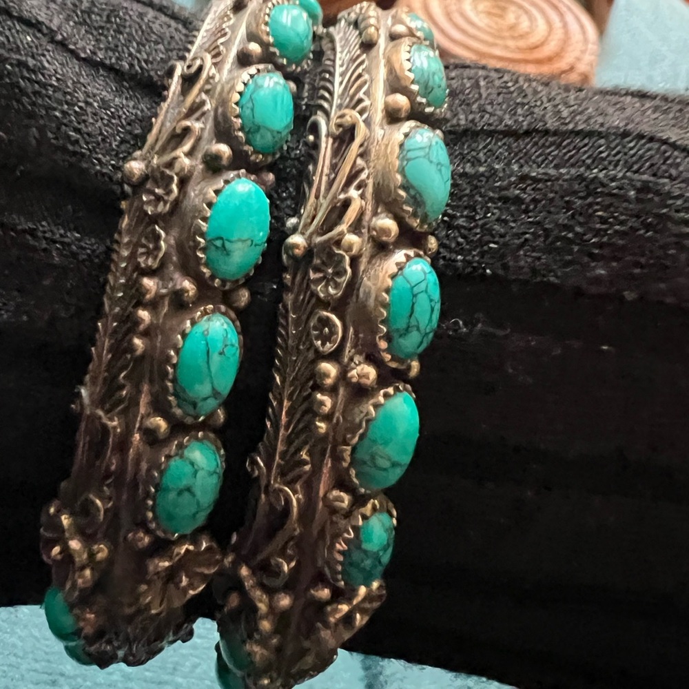 Set of two bracelets turquoise tribal jewelry